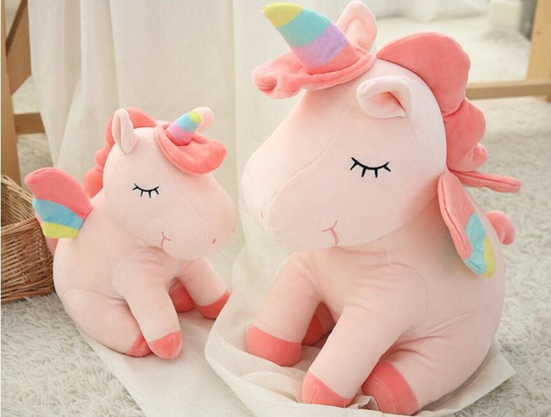 بيتر دمية يونيكورن دريم محشوة بألوان قوس قزح 25سم - Image 2